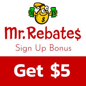 Mr. Rebates Sign Up Bonus | $5 with referral link
