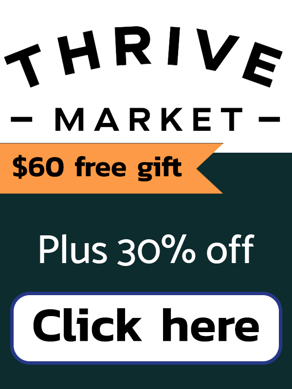 Thrive Market Discount Membership | 30% + $60 free gift
